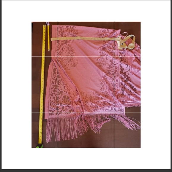 🍂🍁🍂David & Young fringe shawl-layer,year round, accessories, one size, boho. - Picture 10 of 13